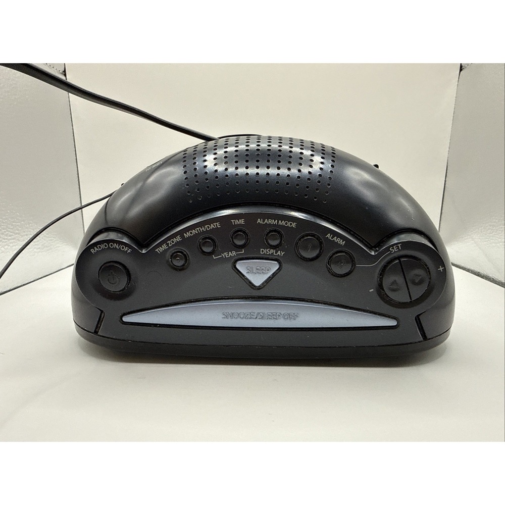 Timex XBBU T715 Redi-Set Dual Alarm Clock AM/FM Radio Large Red Digital Display - Picture 2 of 9